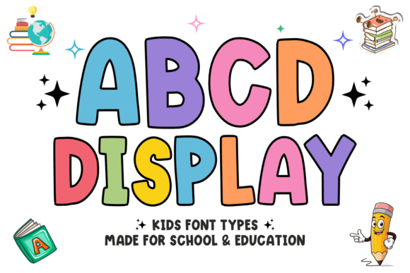 ABCD Display: The Playful Font for Engaging Educational Design