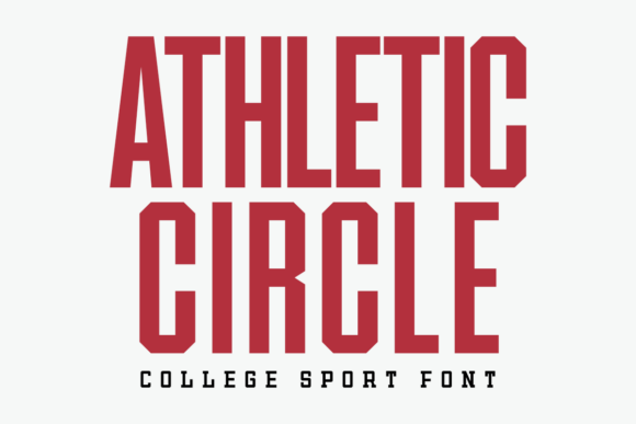 Athletic Circle: The Modern Sport Font for Impactful Designs