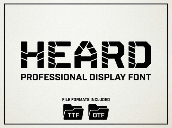 Heard: The All-Caps Display Font That Commands Attention