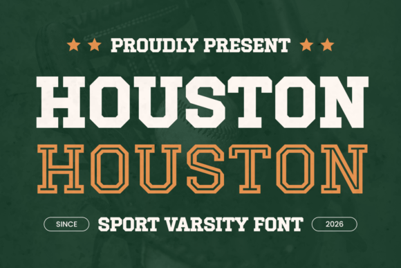 Houston Varsity: Command Attention with Bold Slab Serif Design