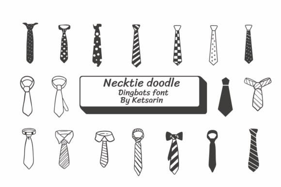 Necktie Doodle: A Sketchy Typeface for Creative Charm