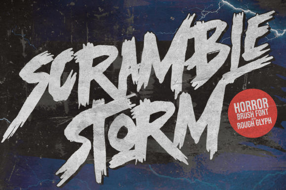 Scramble Storm: The Futuristic Street Font