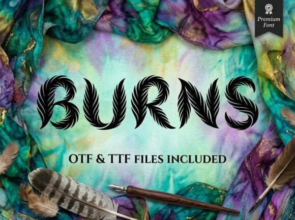 Soar into Organic Beauty with the Burns Typeface