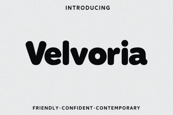 Velvoria: The Display Font Balancing Boldness and Approachability